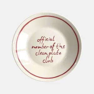 Studio Noticed Ontbijtbord "Official member clean plate club"