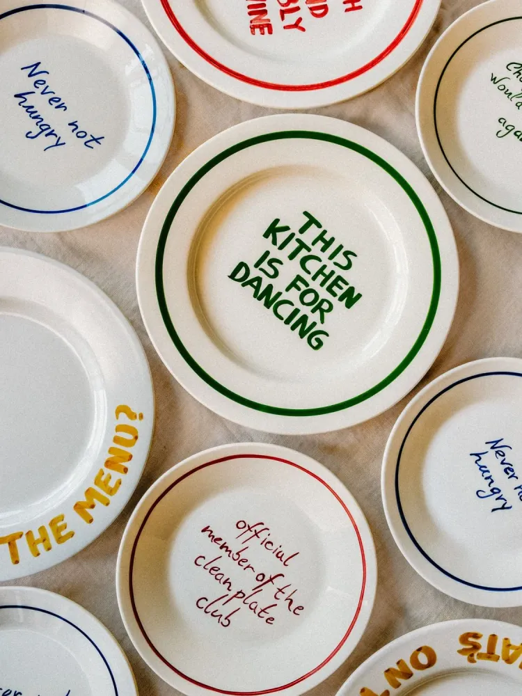 Studio Noticed Ontbijtbord "Official member clean plate club"