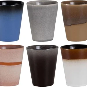 Studio Tavola Cappuccinokopjes - Koffiebekers - Earth 310 ml - 6 stuks