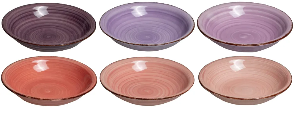 Studio Tavola Diepe Borden / Pastaborden Mykonos ø 21 cm - 6 stuks