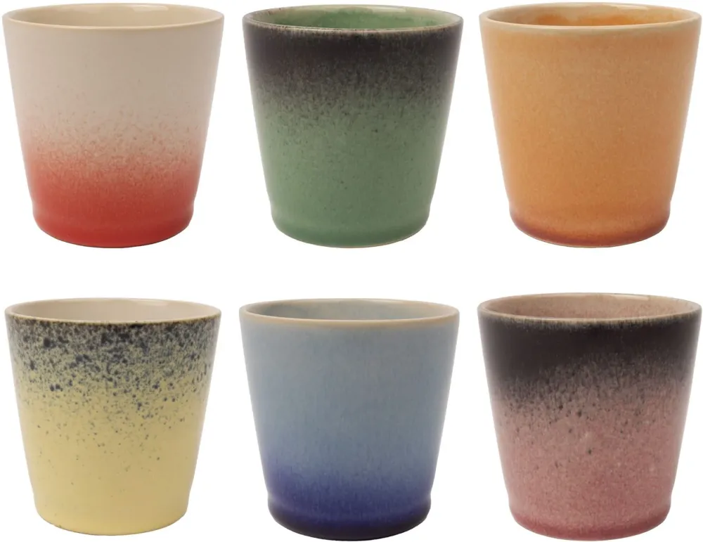 Studio Tavola Koffiekopjes - Senseo Kopjes - Fire - 200 ml - 6 stuks