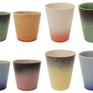 Studio Tavola Koffieset - Koffiekopjes & Cappuccinokopjes - Fire - 12 stuks
