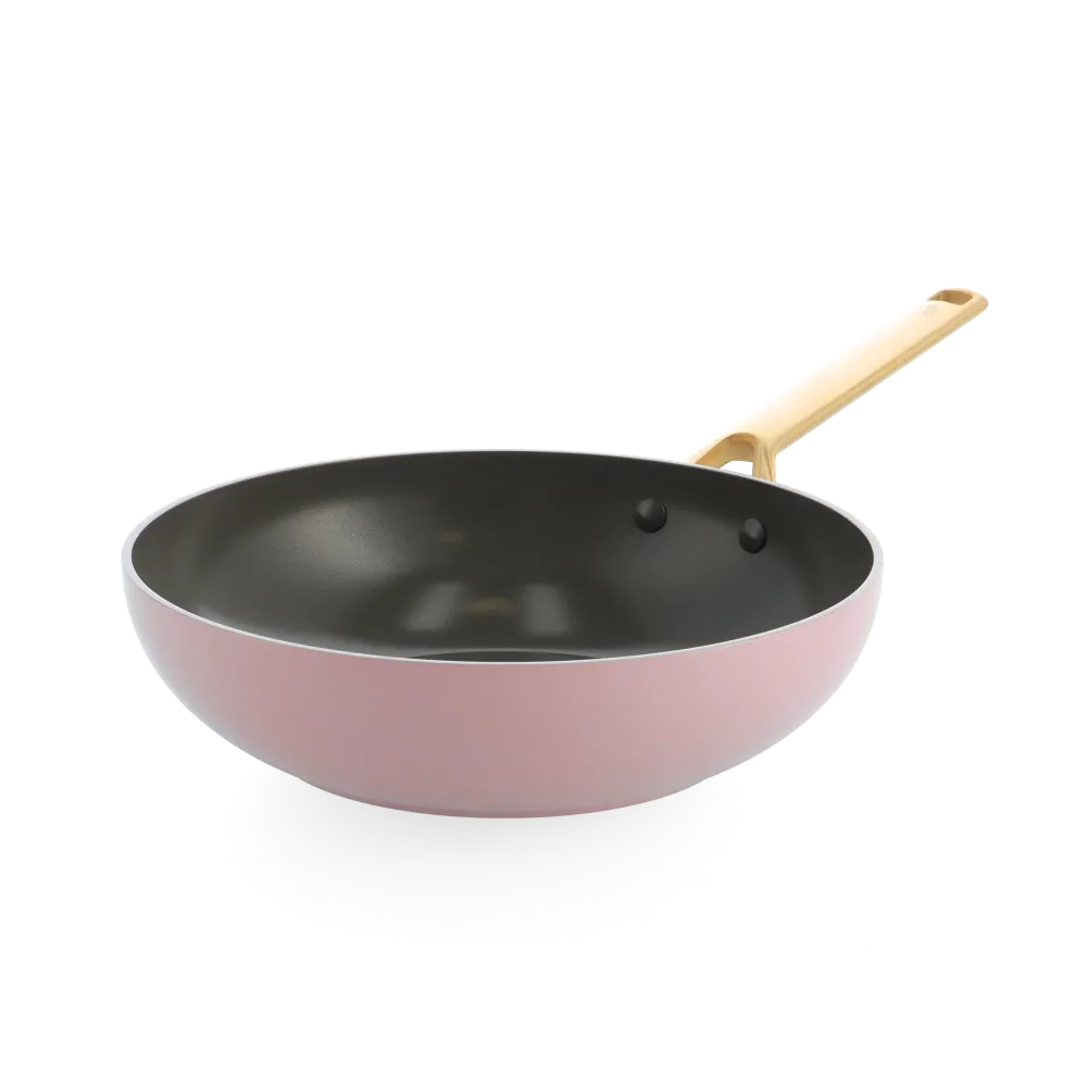 Sublime Blush Pink Wok 28cm