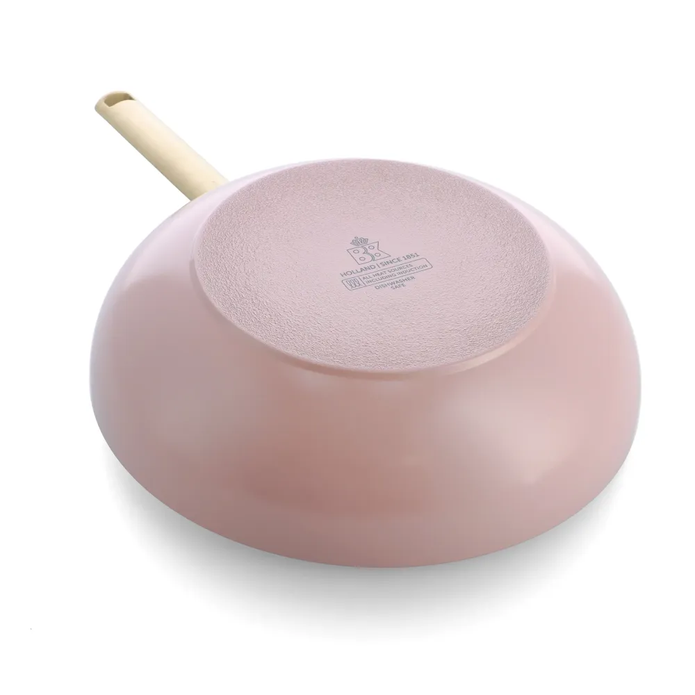 Sublime Blush Pink Wok 28cm