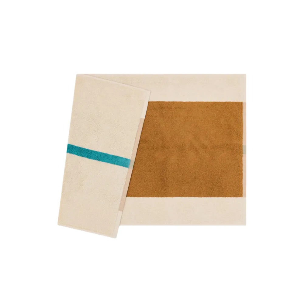 Suite 702 Badmat Toffee Turquoise 50/80