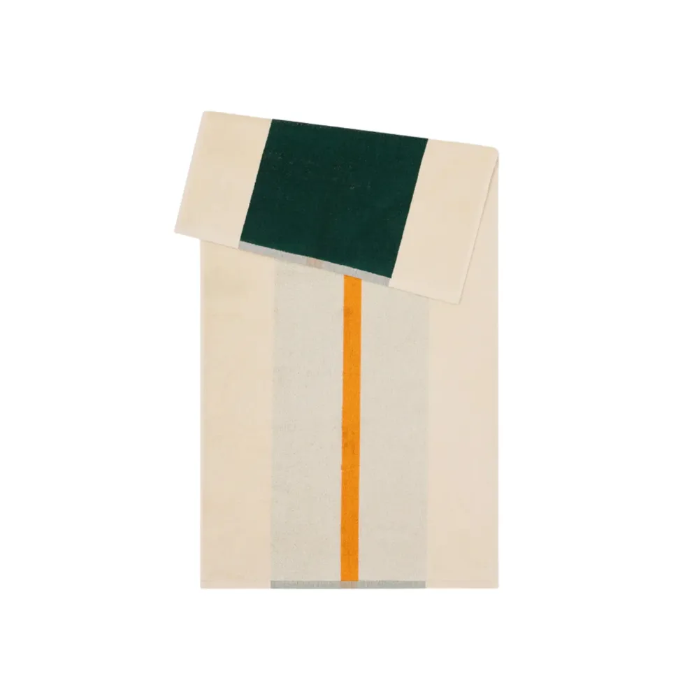 Suite 702 Handdoek Donkergroen Oranje 50/100