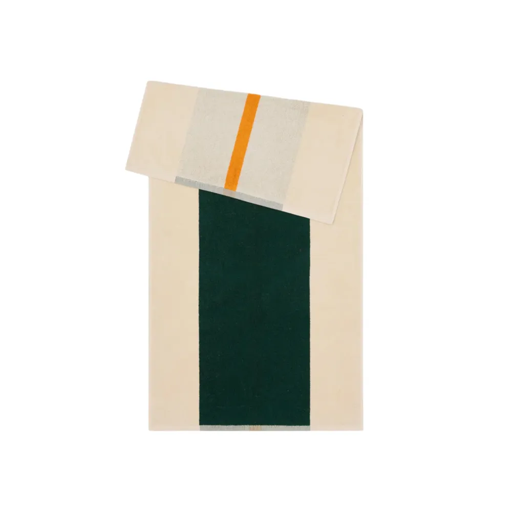Suite 702 Handdoek Donkergroen Oranje 50/100