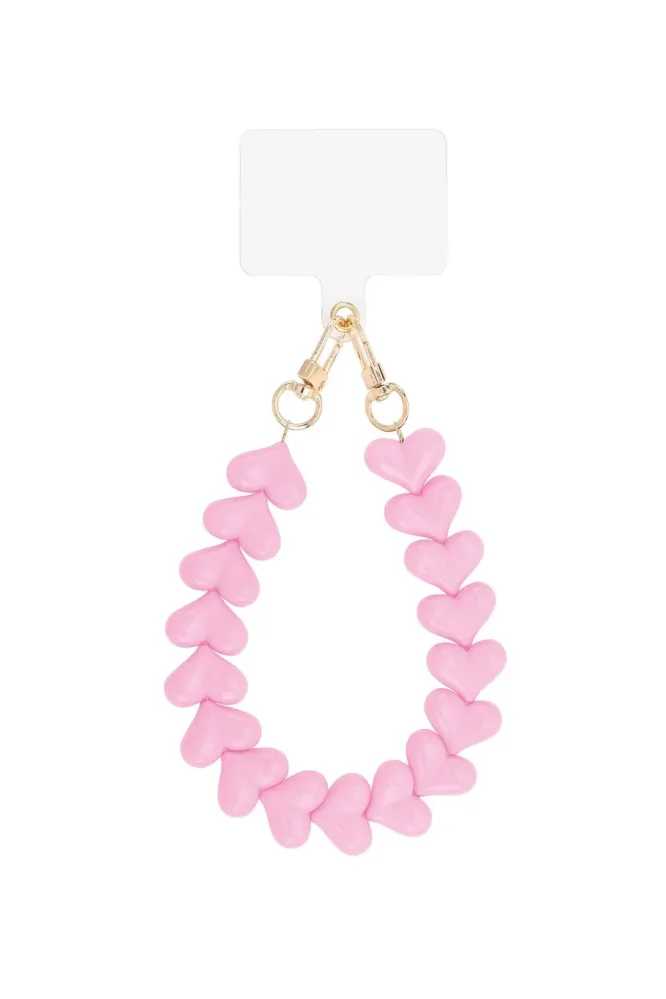Gsm-koord roze hartjes Sunset Fashion