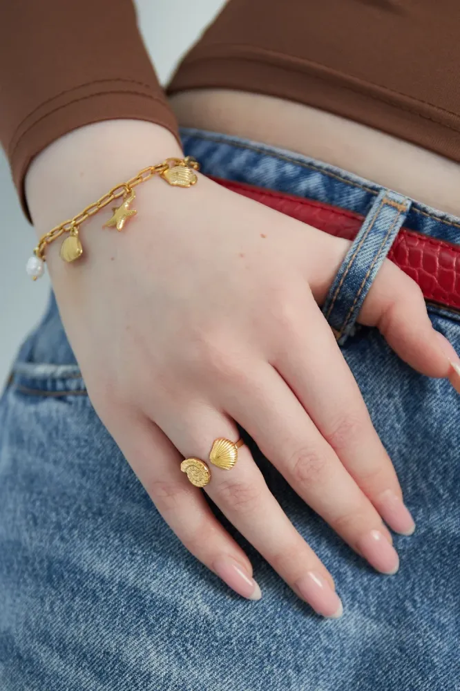 Ring Beach Vibe goud Sunset Fashion