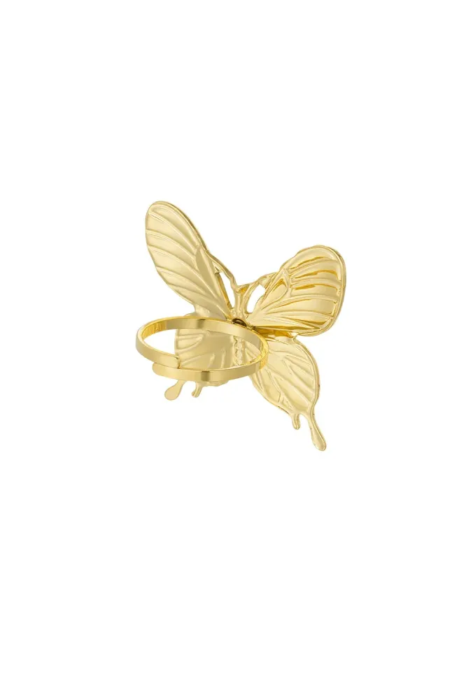 Ring Butterfly goud Sunset Fashion