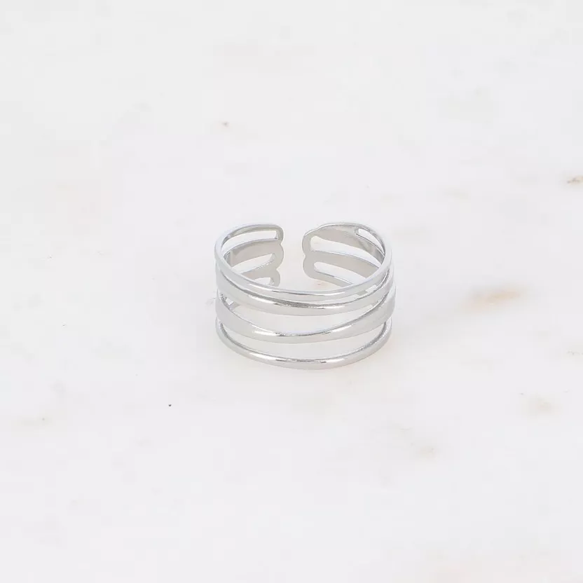 Ring 5 Layers zilver Sunset Fashion