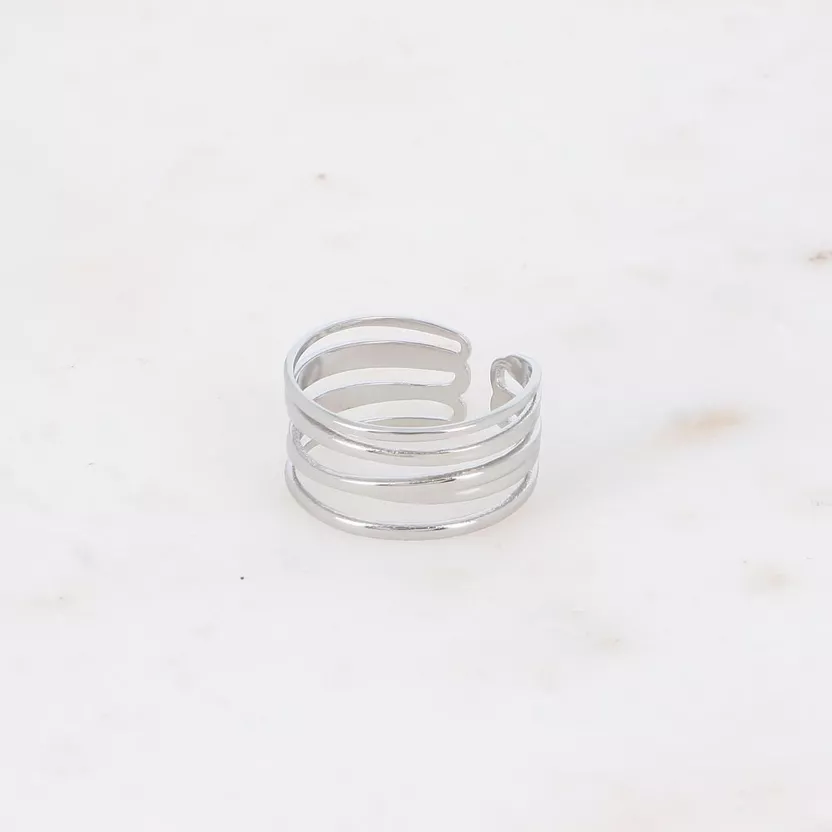 Ring 5 Layers zilver Sunset Fashion