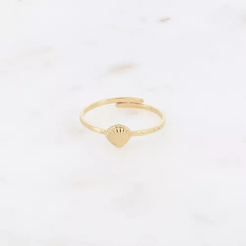 Ring Little Shell goud Sunset Fashion