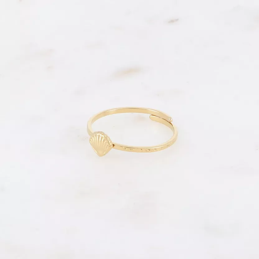 Ring Little Shell goud Sunset Fashion