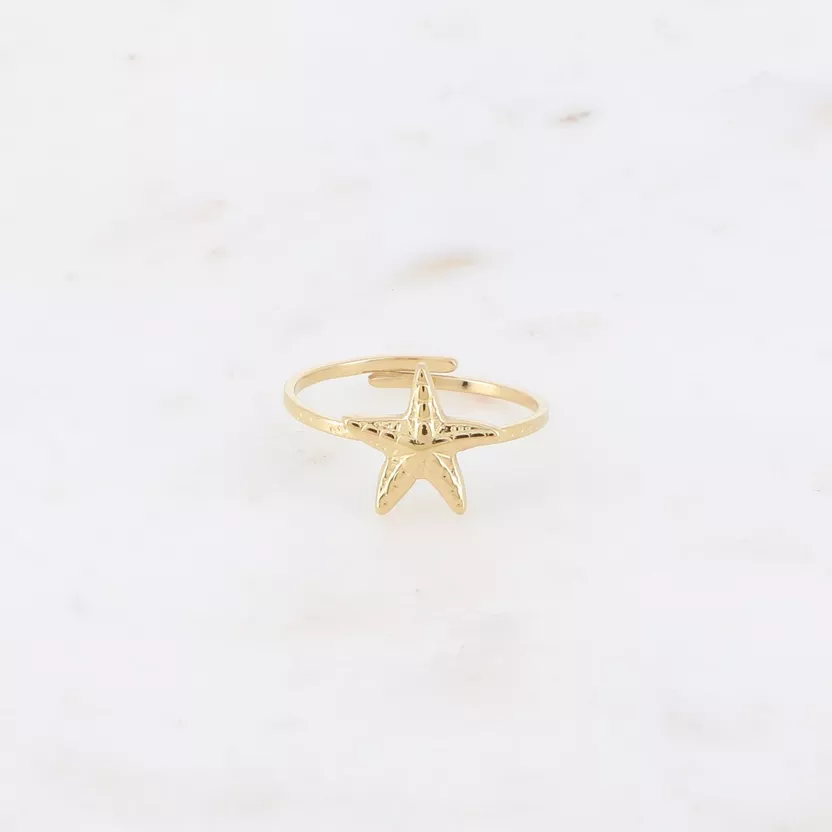 Ring Starfish goud Sunset Fashion
