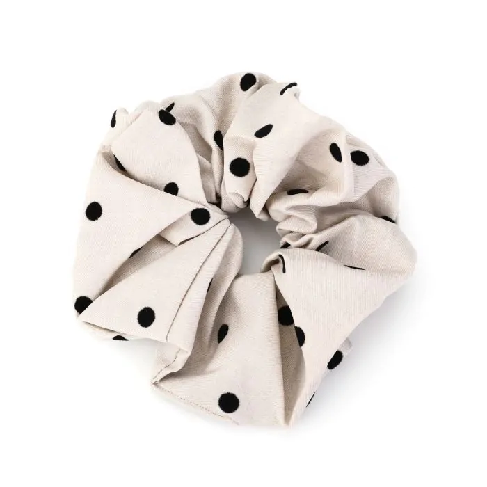 Scrunchie stippen écru Sunset Fashion