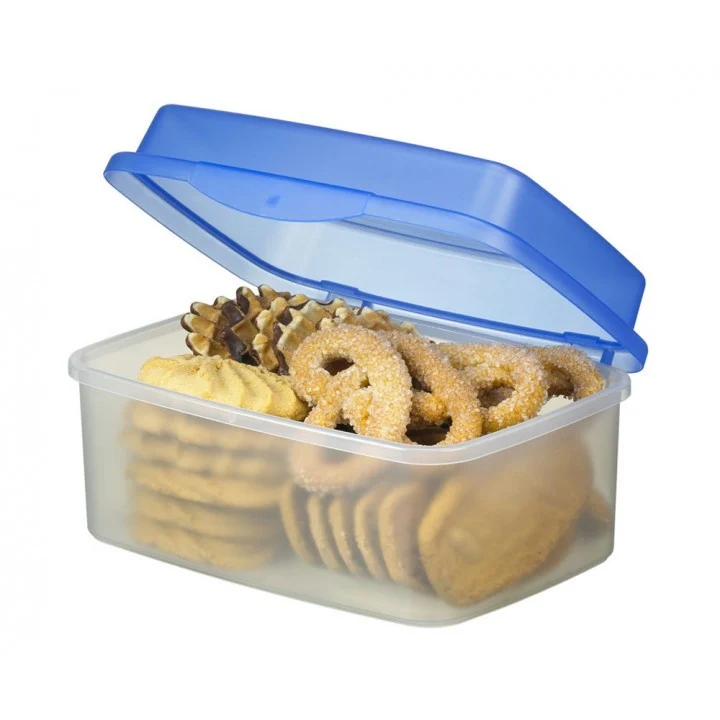 Sunware Club Cuisine koekdoos 3,5 liter transp/blauw 12x24x17cm