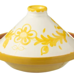 Tagine Granada Keramiek Wit/Geel