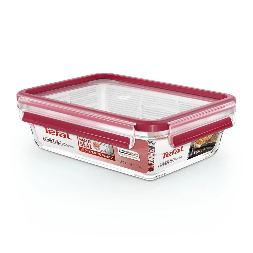 Tefal MasterSeal Glass 1,1 L rechthoekig