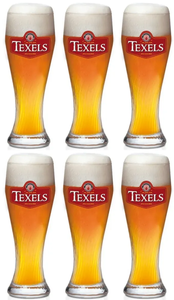 Texels Bierglazen Skuumkoppe - 500 ml - 6 stuks