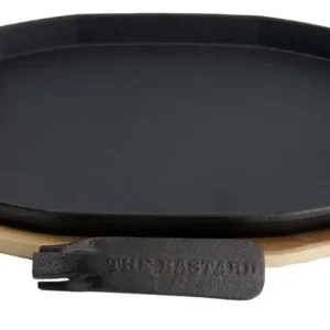 Sizzling Plate & Holder Cast Iron The Bastard