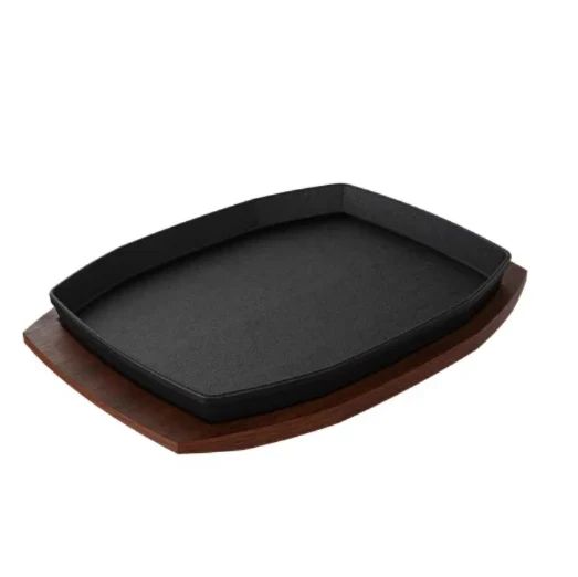 Sizzling Plate & Holder Cast Iron The Bastard