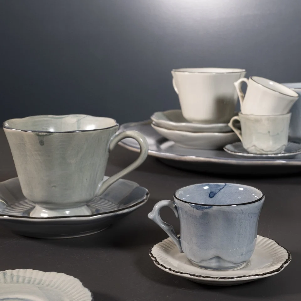 Table Attic Espresso Kop en Schotel 45 ml Poppy Seed