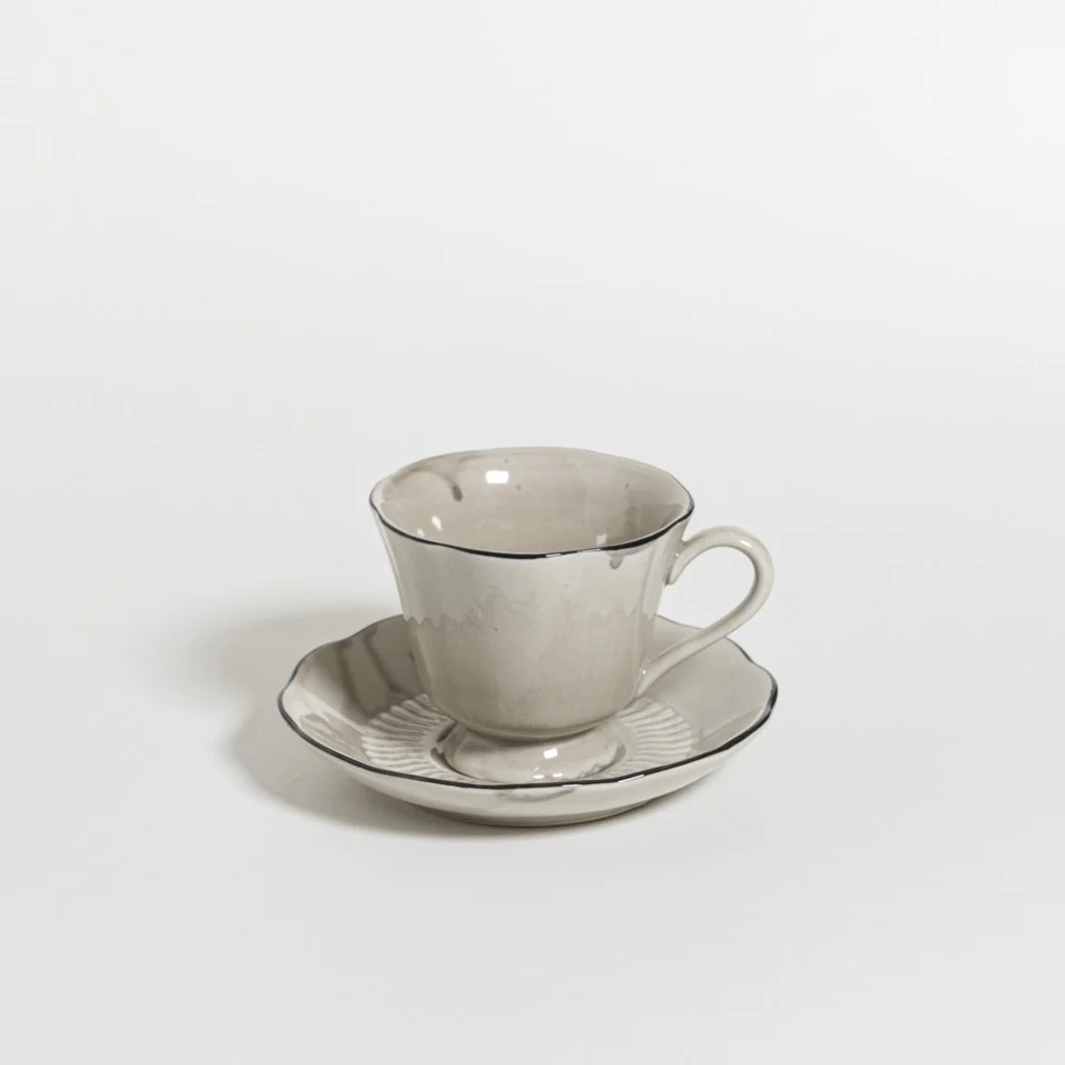 Table Attic Kop en Schotel 140 ml Oyster