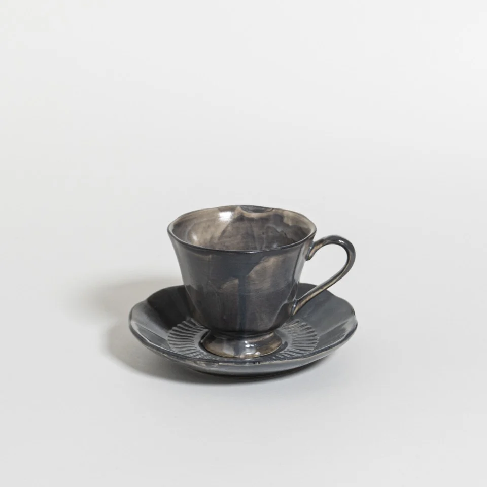 Table Attic Kop en Schotel 140 ml Poppy Seed