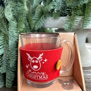Theeglas met de tekst Merry Christmas
