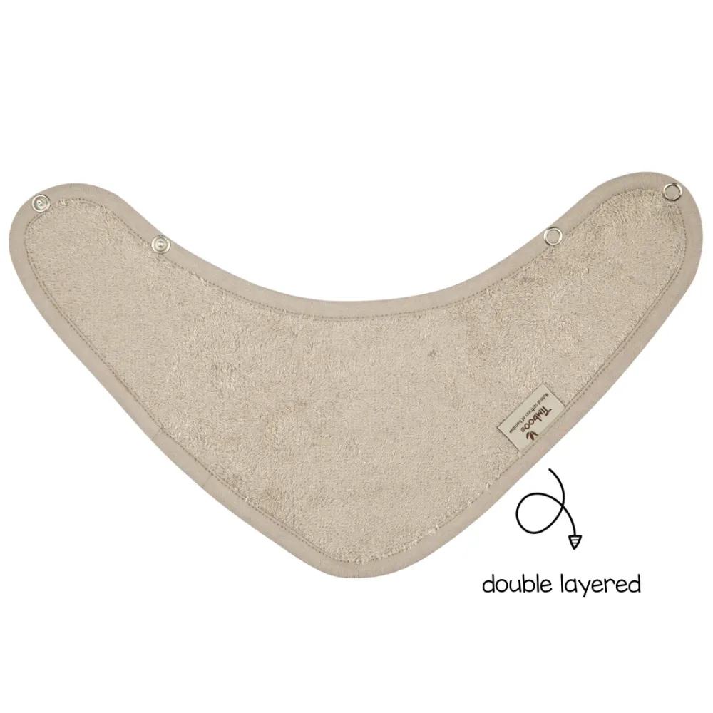 Timboo Bandana slabben 36x20cm set van 3 - Extra zacht - Whisper Green/Feather Grey/Moon Blue