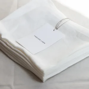Witte 100% Linnen servet Timeless Linen