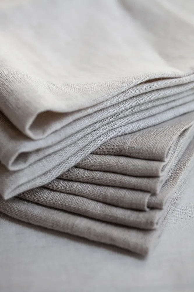 Witte 100% Linnen servet Timeless Linen
