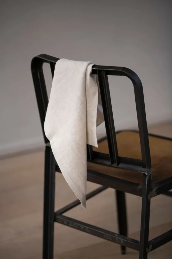Witte 100% Linnen servet Timeless Linen
