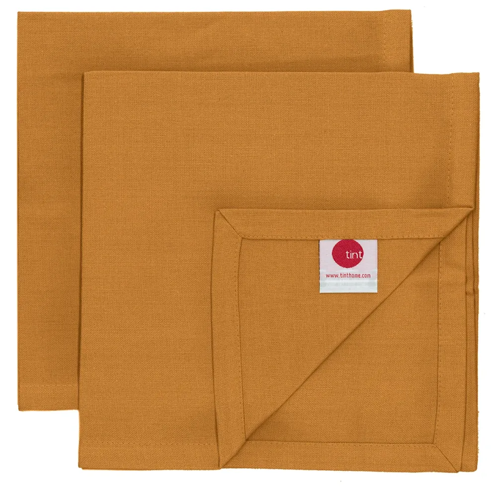 Tint Uni Giftset 2 Servetten 45X45cm Almond almond 100 % katoen