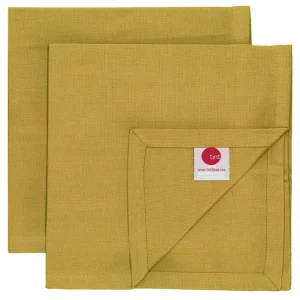Tint Uni Giftset 2 Servetten 45X45cm Bronze bronze 100 % katoen