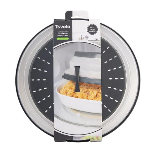 TOVOLO Microwave Inklapbare voedselbedekking 32 cm (houtskool)