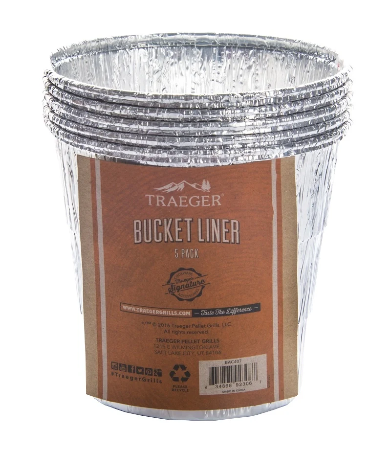 Traeger Wood Fired Grills Bucket Liner 5 pack