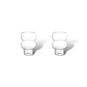Trendy Bubble Glazen – Set van 2 | 500 ml Inhoud