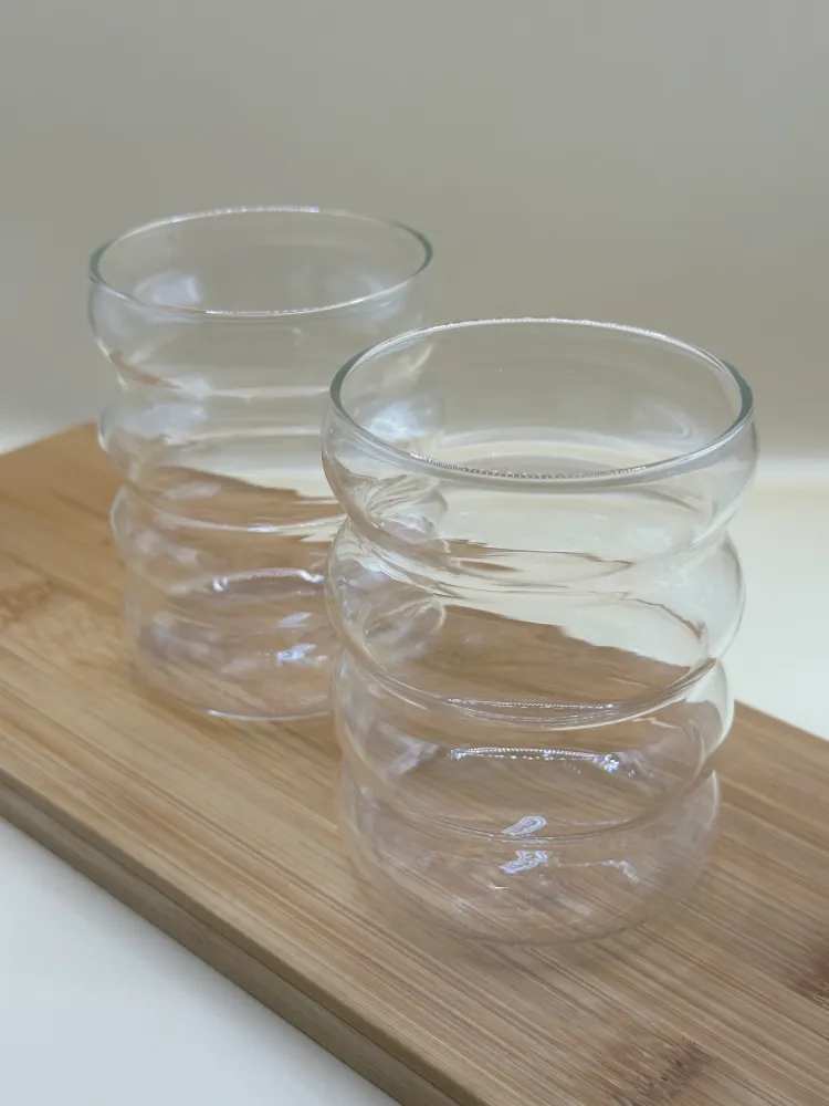 Trendy Glazen Bubble Model – 300 ml (Set van 2)