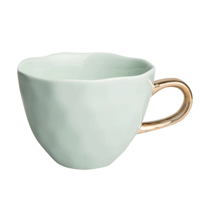 Good Morning cappuccino / thee kop celadon gouden oor Urban Nature Culture