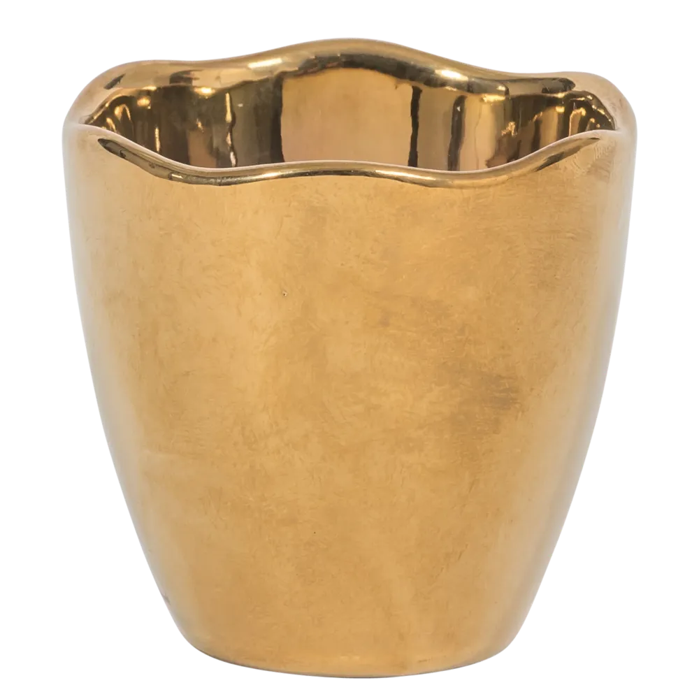 Urban Nature Culture Good Morning eierdop - Goud - set van 2 cadeauverpakking - 5x5cm