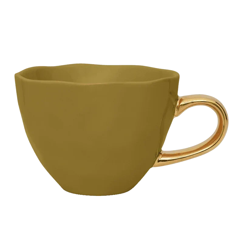 Urban Nature Culture Good Morning kopje Cappuccino/Tea - Amber Green - 11x8cm