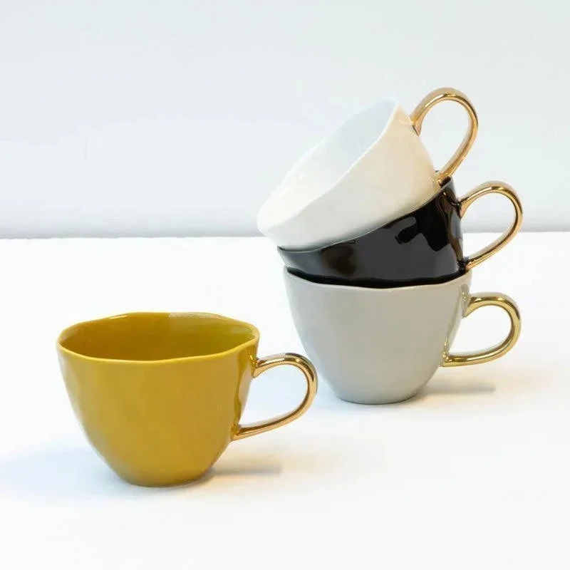 Urban Nature Culture Good Morning kopje Cappuccino/Tea - Amber Green - 11x8cm