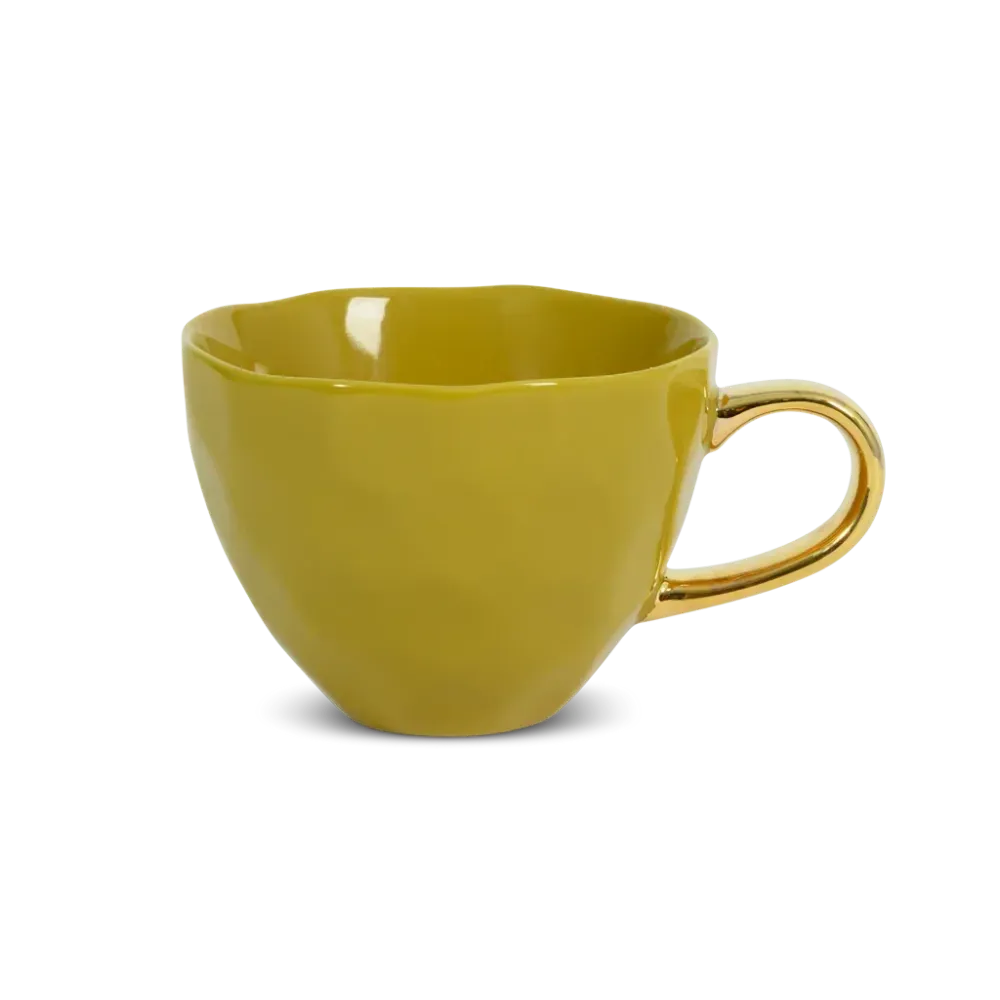 Urban Nature Culture Good Morning kopje Cappuccino/Tea - Amber Green - 11x8cm