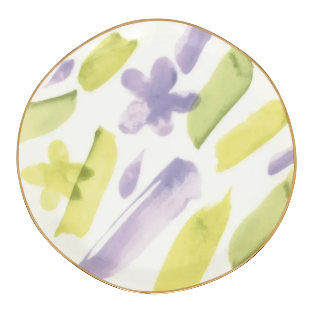 Urban Nature Culture Good Morning kopje Cappuccino/Tea en bord liatris/Kusha - set van 4 - cadeauverpakking
