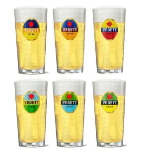 Vedett Bierglazen Extra - 250 ml - 6 stuks