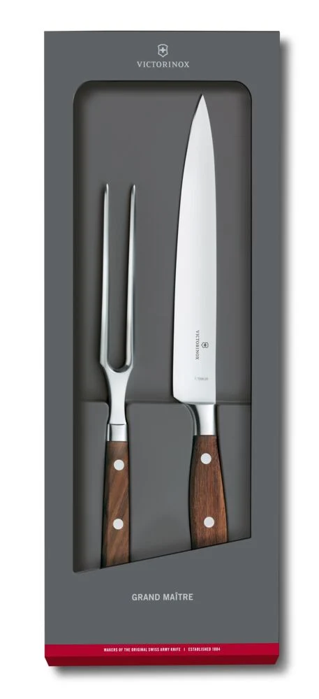 Victorinox Grand MaÎtre, trancheer set, 2 stuks, wood, cadeauset