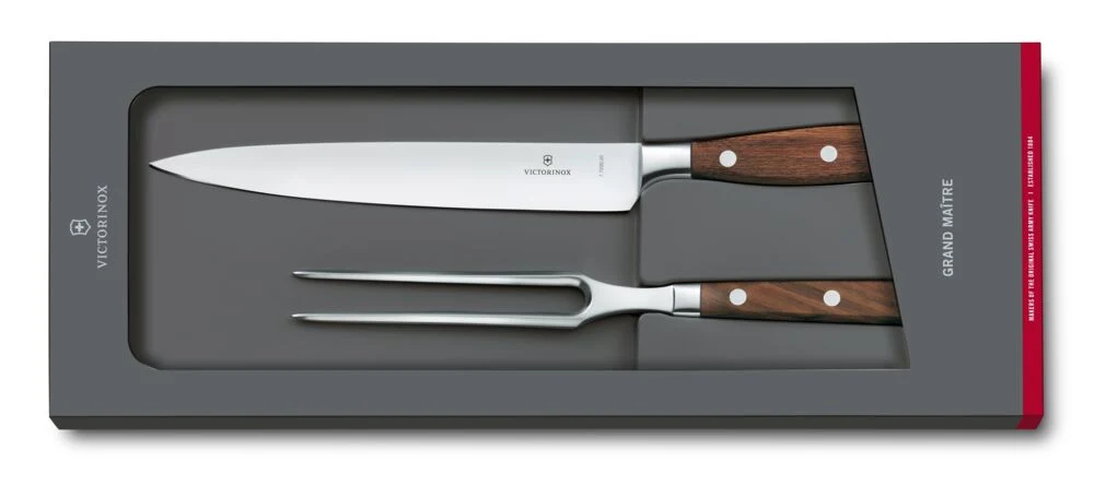 Victorinox Grand MaÎtre, trancheer set, 2 stuks, wood, cadeauset