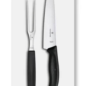 Victorinox Swiss Classic, trancheerset, 2 stuks, zwart, cadeauset